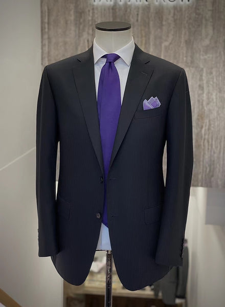 Product Showcase: Black Notch Lapel Striped Wool Jacket