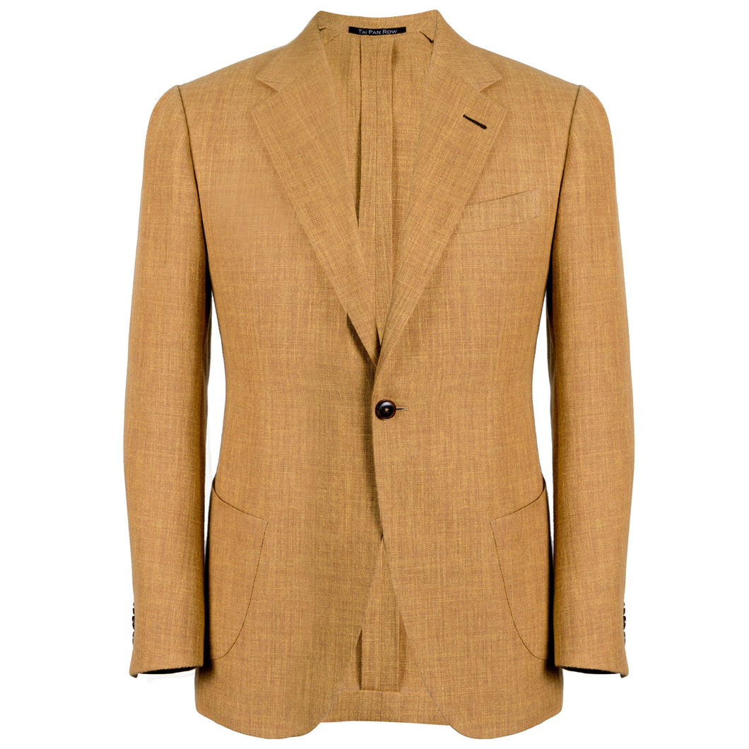 Harrisons Mustard Wool + Linen Notch Lapel Sport Coat