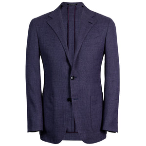 Purple-Blue “Super 110s" Wool Hopsack Sport Coat