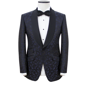 Shawl Lapel Camouflage Jacquard Dinner Jacket