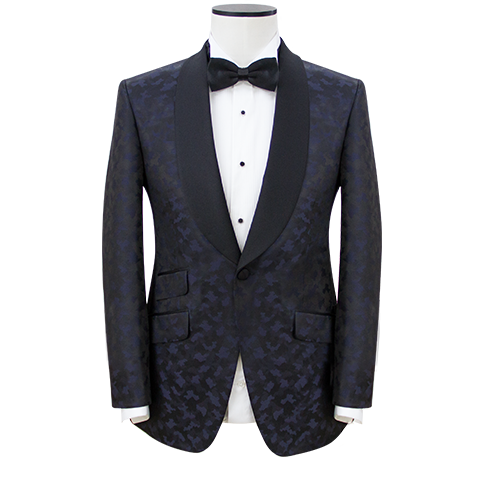 Shawl Lapel Camouflage Jacquard Dinner Jacket