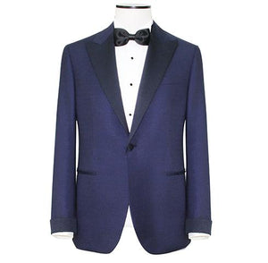 Navy Blue "Super 180s" Peak Lapel Tuxedo