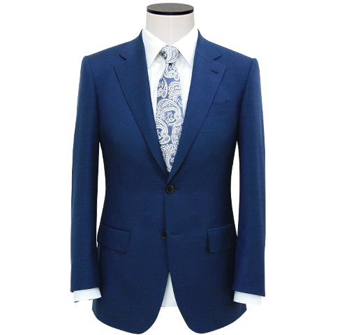 Slim-Fit Navy Blue Wool-Blend Hopsack Blazer