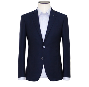 Slim-Fit Indigo Blue "Super 150's" Merino Wool Blazer