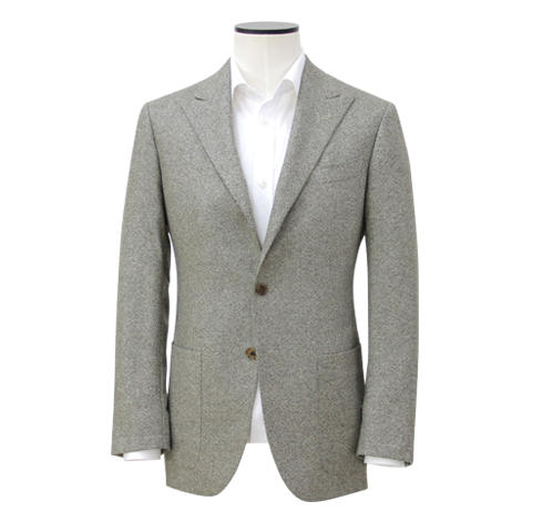 Light Grey 3/2 roll Pure Cashmere Sport Coat