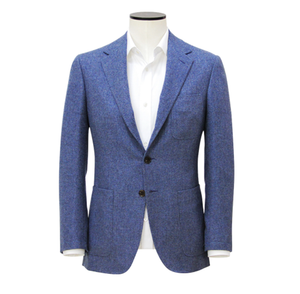 Galaxy Blue 3/2 roll Pure Cashmere Sport Coat