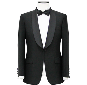 Standard Black Shawl Lapel Link-front Tuxedo